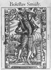 Boleslao II il Generoso (incisione) da School Polish
