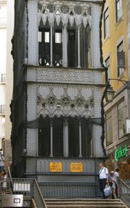 Elevador de Santa Justa, Lisbona, Portogallo da School Portuguese