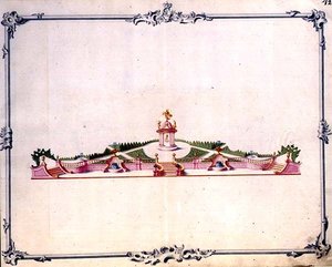 Dettaglio del set principale per i fuochi d
