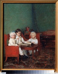 Bambini in un interno da School Russian