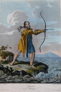 Abitante delle Isole Curili, c.1800 da School Russian
