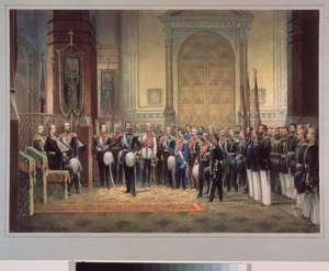 Il giuramento di fedeltà dello zarevic Nicola Aleksandrovič Romanov di Russia da School Russian