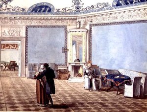 Sala da disegno neoclassica a San Pietroburgo da School Russian