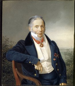 Ritratto del pittore Alexander Sauerweld (1782-1844) da School Russian