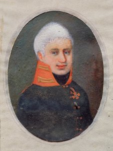 Ritratto del poeta Anton A. Delvig da School Russian