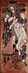 Arte russa, la deposizione, smalto del XVI secolo, Madrid, Museo Lázaro Galdiano da School Russian