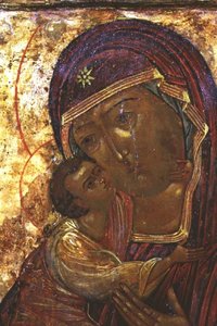 La Madre di Dio Theodorovskaya, icona, fine XVI secolo da School Russian