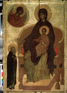 Madonna col Bambino e San Sergio da School Russian