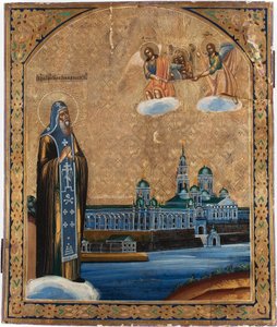 San Nilo di Stolbensk (morto nel 1554) - San Nilo del Lago Seliger - Icona russa