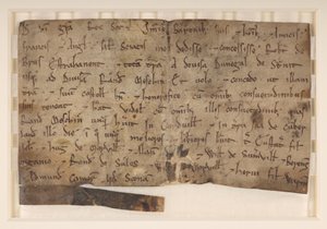 Concessione di David I, re degli Scozzesi (m. 1153), a Robert de Brus, concedendogli Annandale