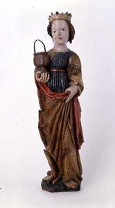 Scultura in legno di Santa Dorotea da Kassa da School Slovakian