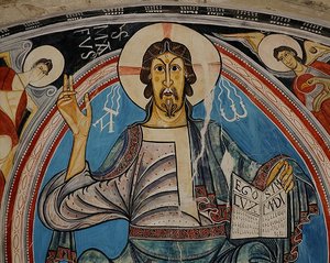 Cristo in maestà affiancato da serafini e simboli degli Evangelisti, copia dell