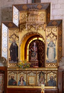 Eremo (Ermita de Nuestra Señora de La Plaza). Interno. Altare da School Spanish