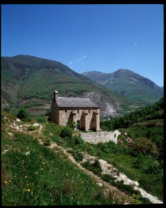 Vista della cappella di San Pelegrin, Arties da School Spanish