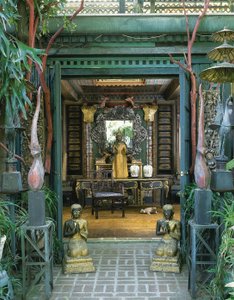 Coppia di ornamenti per tetto tailandesi
