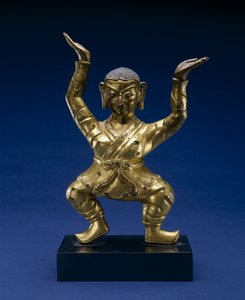 Figura in piedi di Mahasiddha da School Tibetan