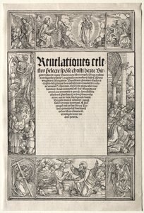 Bordo - con Il Battesimo di Cristo da School of Albrecht Dürer