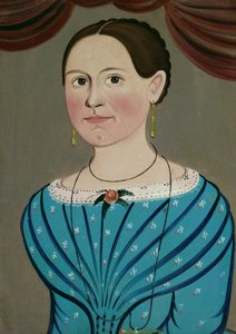 Donna in un vestito blu, c. 1840