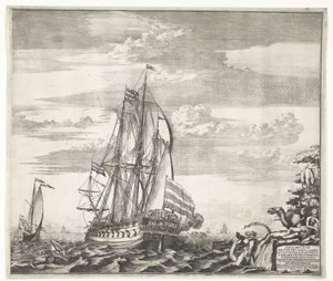 Ammiraglia Goto Predestinatsia La Provvidenza di Dio costruita da Pietro il Grande a Voronezh, 1700 da Schoonebeek