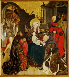 Adorazione dei Magi ... (dipinto su tavola) da Schottenaltar Master