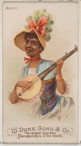 Banjo, dalla serie Strumenti Musicali N82 per sigarette marca Duke