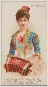 Concertina, dalla serie Strumenti Musicali N82 per sigarette marca Duke