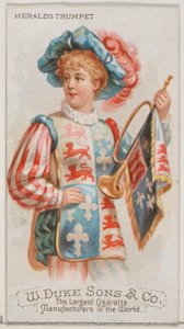 Tromba degli araldi, dalla serie Strumenti Musicali N82 per sigarette Duke, 1888