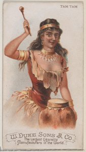 Tam Tam, dalla serie Strumenti Musicali N82 per sigarette Duke, 1888
