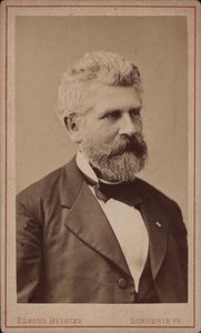 Ritratto del violoncellista e compositore Georg Goltermann 1824-1898, c. 1880 da Schwerin . Photo studio Edmund Behncke
