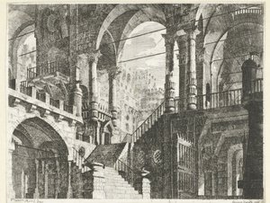 Edificio con archi e colonne da Scipione Daretti