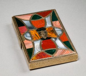 Portacarte, c.1850 da Scottish School