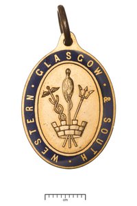 Scozia, Glasgow e South Western Railway, pass per direttori, c.1850 (oro e smalto) da Scottish School
