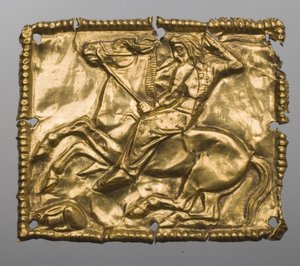 Arte delle steppe - Arte scita: Placca raffigurante una scena di caccia da Scythian