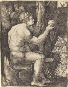 Adamo seduto da Sebald Beham