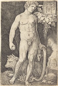 Adamo in piedi da Sebald Beham