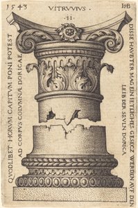 Capitello e base di una colonna da Sebald Beham