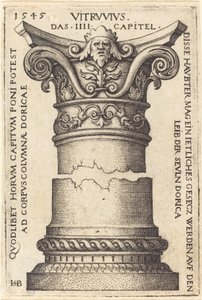 Capitello e base di una colonna da Sebald Beham