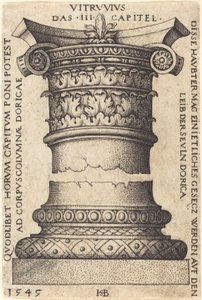Capitello e Base di una Colonna da Sebald Beham