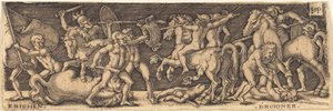 Combattimento tra Greci e Troiani
