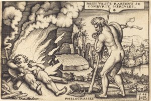 La morte di Ercole da Sebald Beham