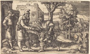 Partenza del figliol prodigo da Sebald Beham
