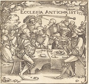 Ecclesia Antichristi da Sebald Beham