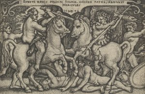 Ercole rapisce Iole, da Le fatiche di Ercole
