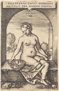 Giuditta seduta alla finestra da Sebald Beham