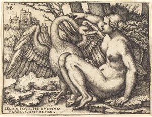 Leda e il cigno da Sebald Beham