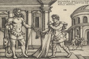 Lichas che porta la veste di Nesso a Ercole, da Le fatiche di Ercole