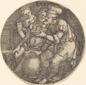 Lot e le sue figlie da Sebald Beham