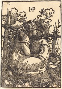 Amanti Vicino a una Recinzione da Sebald Beham