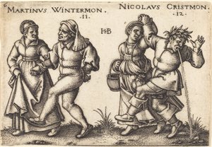 Novembre e Dicembre da Sebald Beham