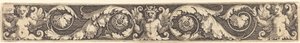 Ornamento con una figura maschile e due femminili da Sebald Beham